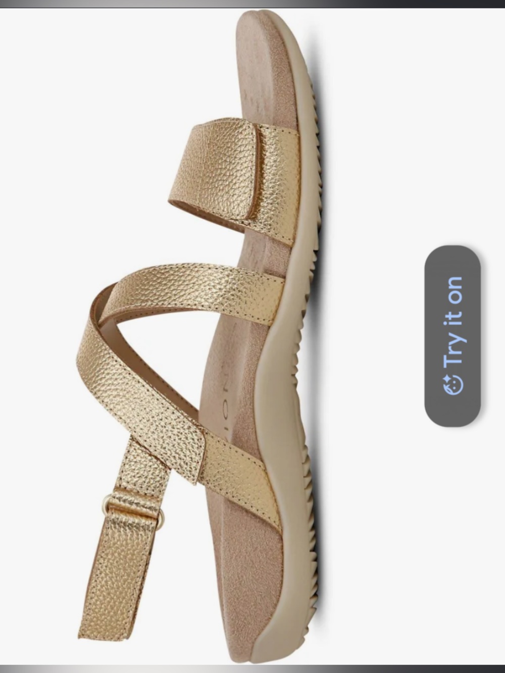 Vionic Gold Metallic Slingback Sandal